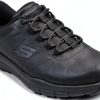 Skechers Womens Slip Resistant Work Shoes Black Memory Foam-1