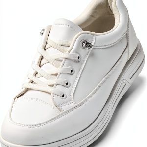 White Womens Slip Resistant Shoes Non Slip Work Shoes-0