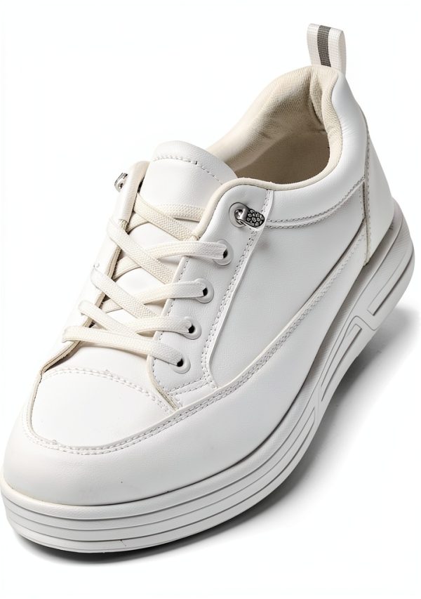 White Womens Slip Resistant Shoes Non Slip Work Shoes-0