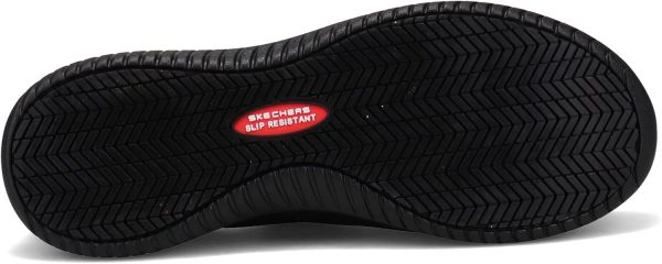 Skechers Womens Slip Resistant Athletic Shoes Black-7