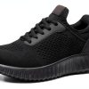 Non-Slip Work Shoes Women All Black Slip Resistant Comfort-0