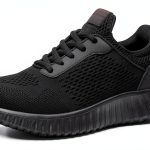 Non-Slip Work Shoes Women All Black Slip Resistant Comfort-0