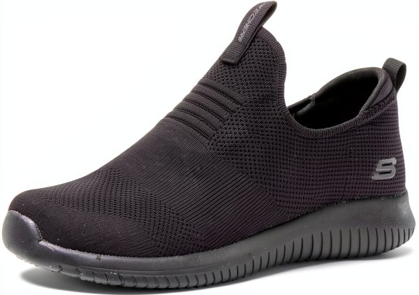 Skechers Womens Slip Resistant Athletic Shoes Black-0