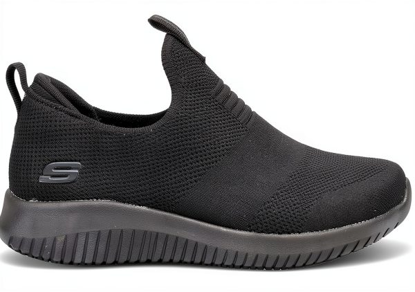 Skechers Womens Slip Resistant Athletic Shoes Black-2