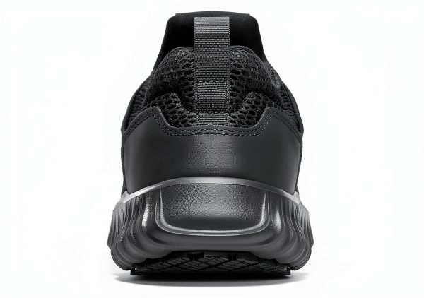 Non-Slip Work Shoes Women All Black Slip Resistant Comfort-3