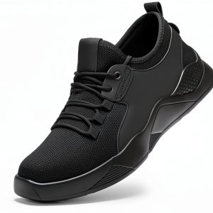 Ulogu Waterproof Non Slip Work Shoes Black Mens Womens-0