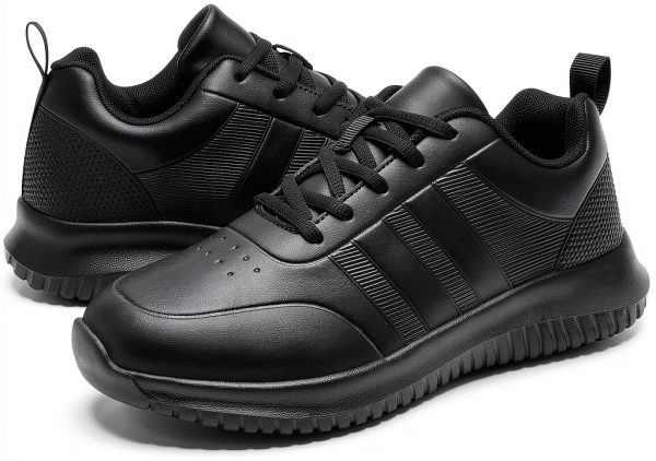 Slip Resistant Work Shoes Women Black Non Slip Comfort-1