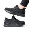 Ulogu Waterproof Non Slip Work Shoes Black Mens Womens-5