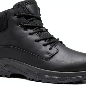 Womens Non Slip Work Boots Waterproof Comfortable Black-0