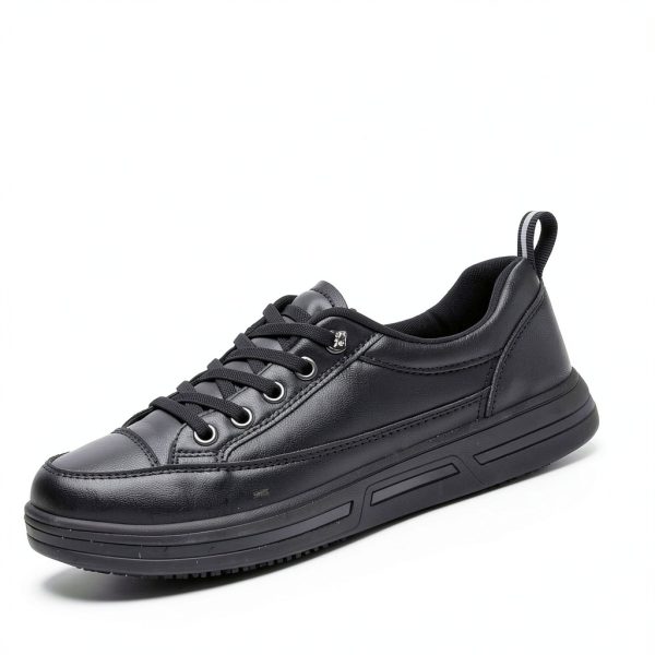 Treesky Womens Work Shoes Non-Slip Leather and Mesh-1