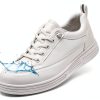 White Womens Slip Resistant Shoes Non Slip Work Shoes-2