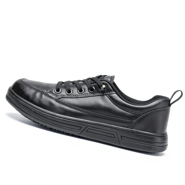 Treesky Womens Work Shoes Non-Slip Leather and Mesh-4