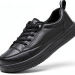 Treesky Womens Work Shoes Non-Slip Leather and Mesh-0