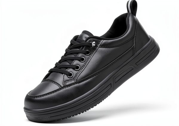 Treesky Womens Work Shoes Non-Slip Leather and Mesh-0