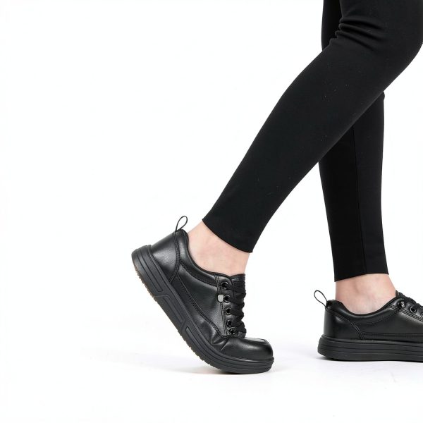 Treesky Womens Work Shoes Non-Slip Leather and Mesh-2