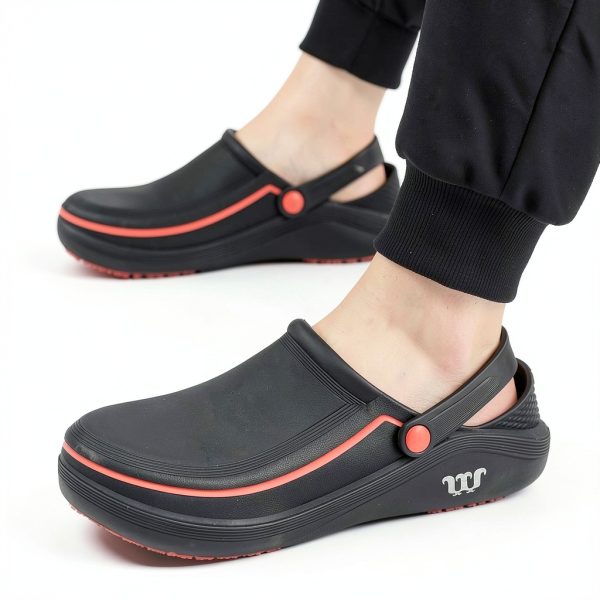 SECHRITE Non-Slip Work Shoes Waterproof Unisex Clogs-4