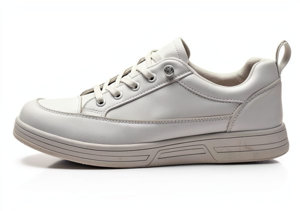 White Womens Slip Resistant Shoes Non Slip Work Shoes-3