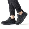 Ulogu Waterproof Non Slip Work Shoes Black Mens Womens-4