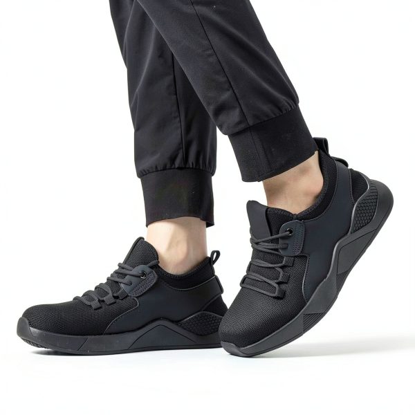 Ulogu Waterproof Non Slip Work Shoes Black Mens Womens-4