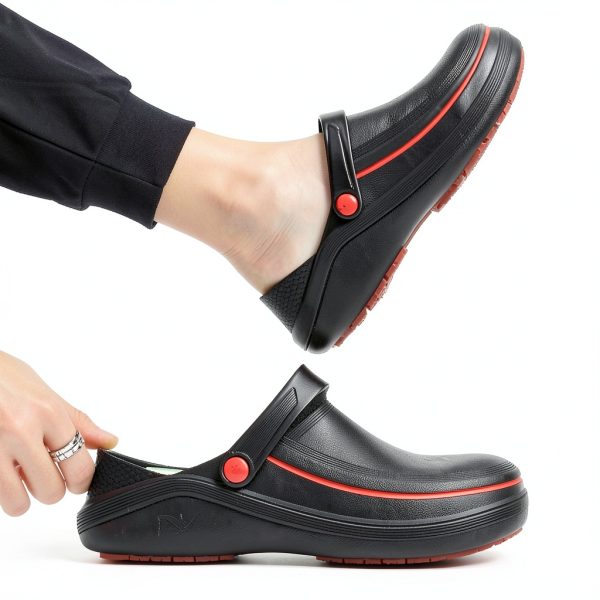 SECHRITE Non-Slip Work Shoes Waterproof Unisex Clogs-6