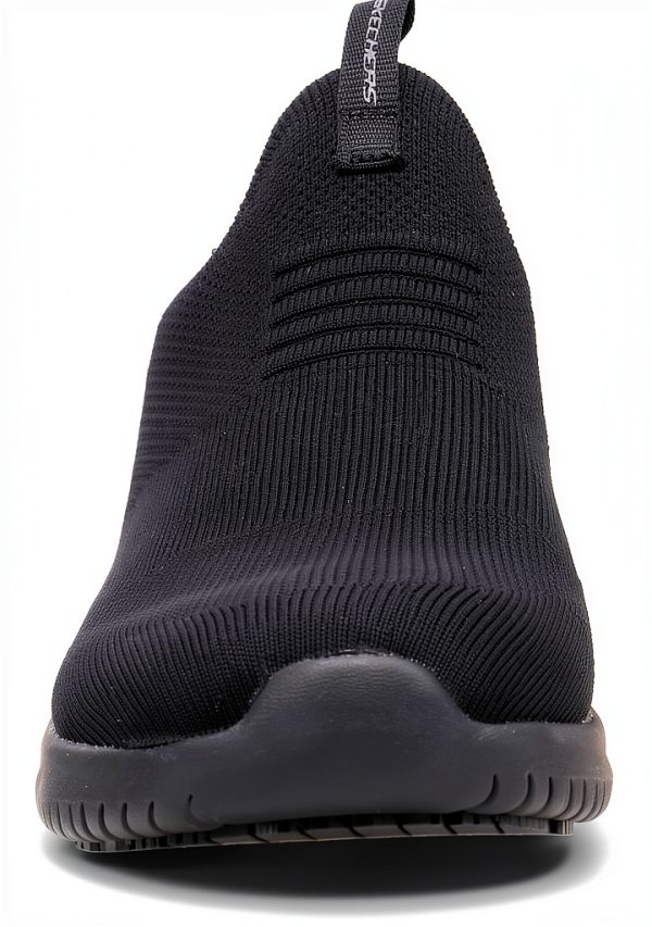 Skechers Womens Slip Resistant Athletic Shoes Black-3