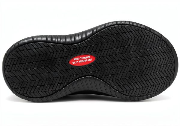 Skechers Womens Slip Resistant Athletic Shoes Black-6