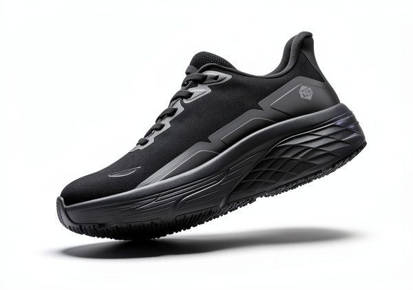NINGO Non Slip Work Shoes Women Black Slip Resistant-2