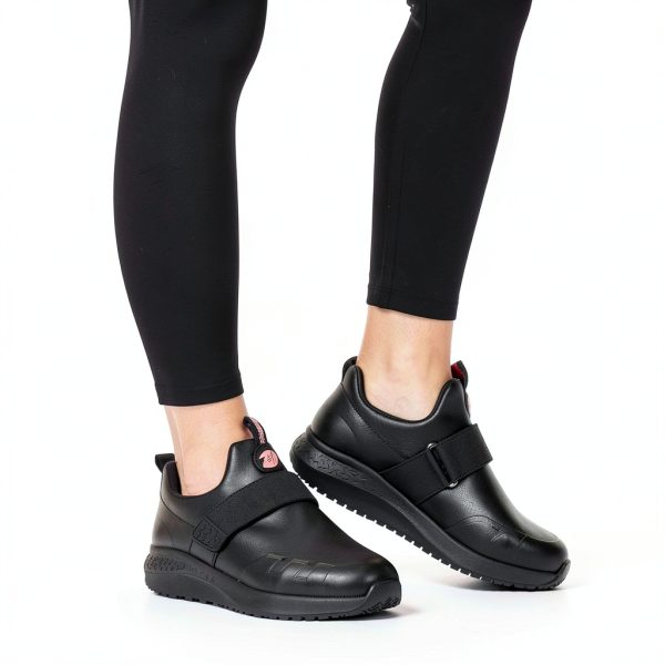 Delobi Non Slip Work Shoes Women Waterproof Slip On Comfort-1