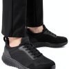 Non-Slip Work Shoes Women All Black Slip Resistant Comfort-5