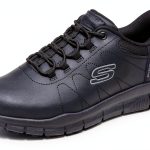 Skechers Womens Slip Resistant Work Shoes Black Memory Foam-0