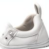 White Womens Slip Resistant Shoes Non Slip Work Shoes-4