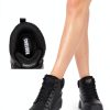 Womens Non Slip Work Boots Waterproof Comfortable Black-4