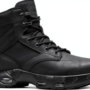 LARNMERN Womens Non-Slip Boots Black Wide Width Comfort-0