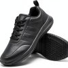 Slip Resistant Work Shoes Women Black Non Slip Comfort-5