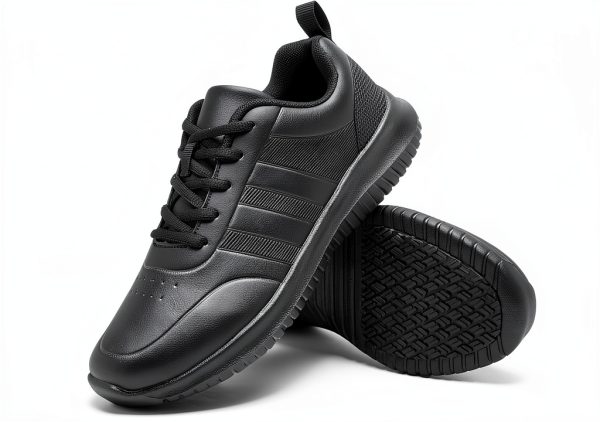 Slip Resistant Work Shoes Women Black Non Slip Comfort-5