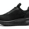 Non-Slip Work Shoes Women All Black Slip Resistant Comfort-1