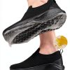 Non Slip Work Shoes Women Black Mesh Slip Resistant-1