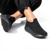Non Slip Work Shoes Women Black Mesh Slip Resistant-6
