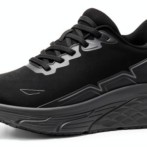 NINGO Non Slip Work Shoes Women Black Slip Resistant-0