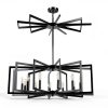Black Metal Chandelier MIAYBPH Farmhouse Ceiling-1