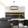 MIAYBPH Black Metal Chandelier Modern Farmhouse-6