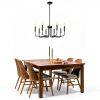Pavo 8-Light Black Chandelier for Home Decor-7