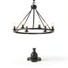 Seaside Village Chandelier 6 Light Wagon-5