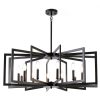 Black Metal Chandelier MIAYBPH Farmhouse Ceiling-0