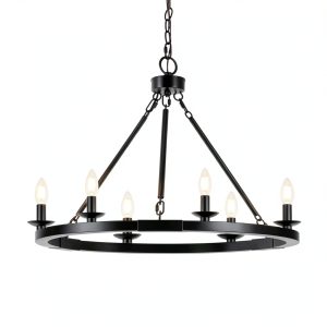 Seaside Village Chandelier 6 Light Wagon-0