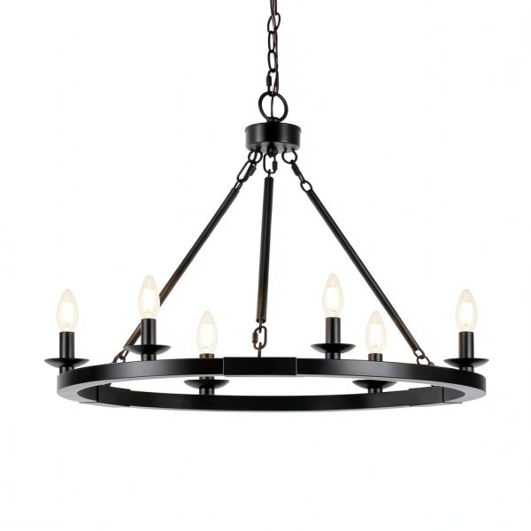 Seaside Village Chandelier 6 Light Wagon-0