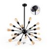 Pavo 18-Light Gold Chandelier Farmhouse Style-2