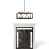Black Metal Chandelier MIAYBPH Farmhouse Ceiling-6
