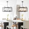 MIAYBPH Black Metal Chandelier Modern Farmhouse-4