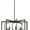 MIAYBPH Black Metal Chandelier Modern Farmhouse-2